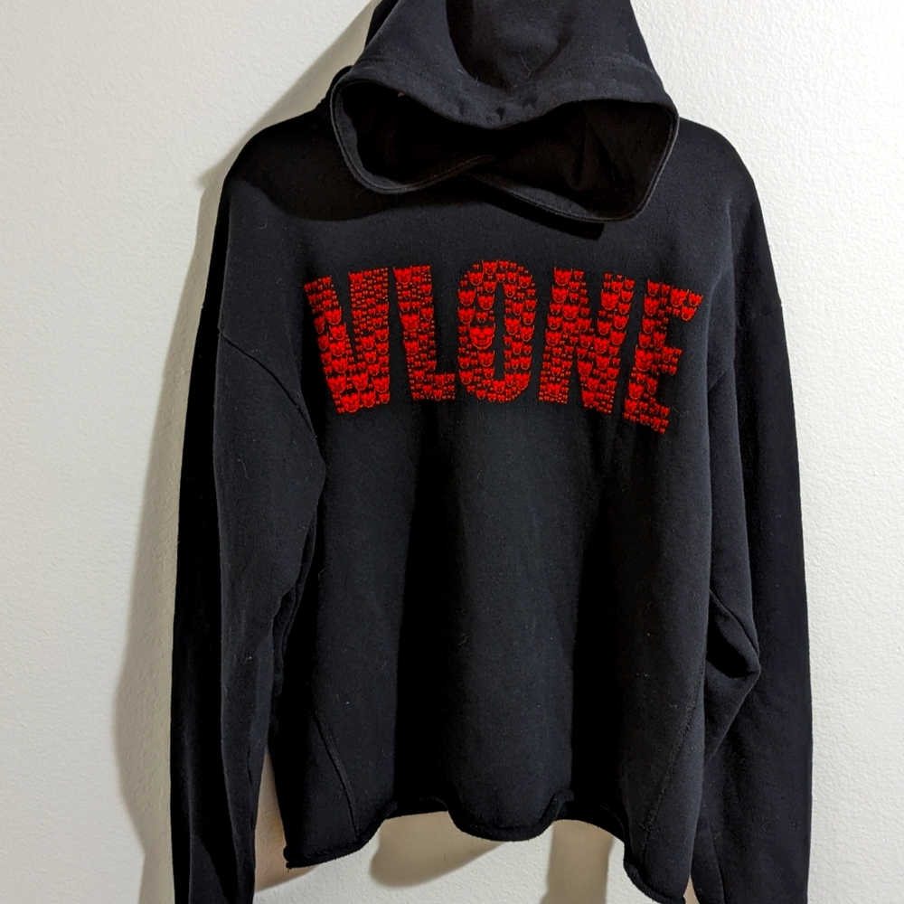 Vlone Skull Arrays Hoodie Black (Small)